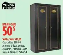 Canadian Tire Yukon Gear double-door 24-gun cabinet offer