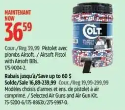 Canadian Tire Colt airsoft pistol with airsoft bb offer