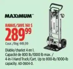 Canadian Tire Maximum 4-in-1 Hand Truck/Cart offer