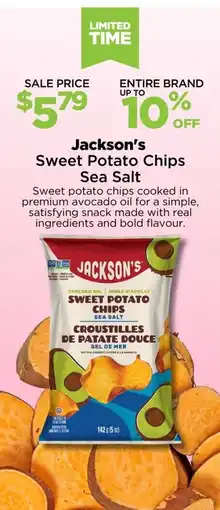 Metro Jackson's Sweet Potato Chips Sea Salt offer