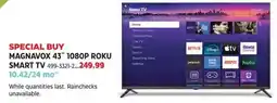 Canadian Tire Magnavox 43" 1080p roku smart tv offer