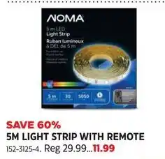 Canadian Tire Aoma 5m light strip with remote offer