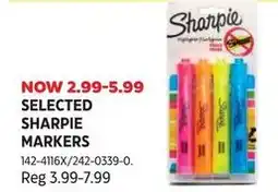 Canadian Tire Selected sharpie markers offer