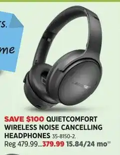 Canadian Tire Bose QuietComfort Wireless Noise Cancelling Headphones offer