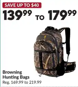 Princess Auto Browning Hunting Bags offer