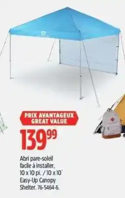 Canadian Tire Easy-Up Canopy Shelter offer