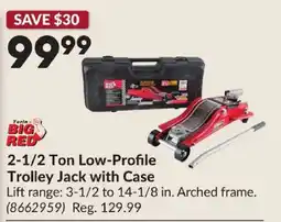 Princess Auto Torin Big Red 2-1/2 Ton Low-Profile Trolley Jack with Case offer