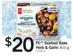 Loblaws PC Seafood Bake Herb & Garlic offer