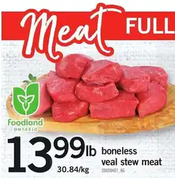 Loblaws Foodland boneless veal stew meat offer