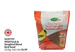 Home Hardware Scotts wild finch & small songbird blend bird seed offer