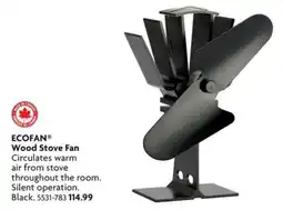 Home Hardware Ecofan wood stove fan offer
