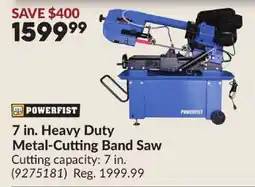 Princess Auto Powerfist 7 in. Heavy Duty Metal-Cutting Band Saw offer