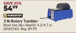 Princess Auto Powerfist 3 lb Rotary Tumbler offer
