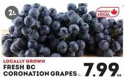 IGA Fresh bc coronation grapes offer