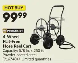 Princess Auto Powerfist 4-Wheel Flat-Free Hose Reel Cart offer