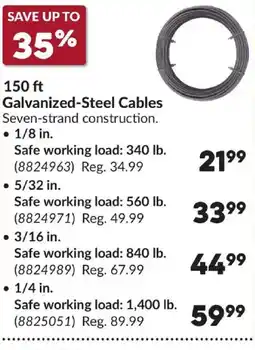Princess Auto Galvanized-Steel Cables offer