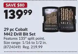 Princess Auto Cobalt M42 Drill Bit Set offer