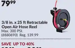 Princess Auto Retractable Open Air Hose Reel offer