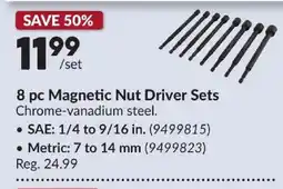 Princess Auto 8 pc Magnetic Nut Driver Sets offer