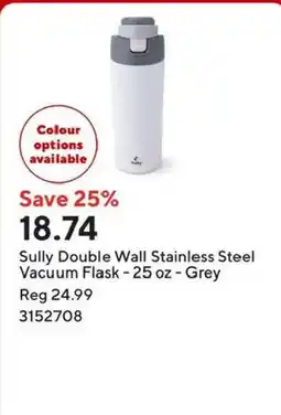 Staples Sully Double Wall Stainless Steel Vacuum Flask offer