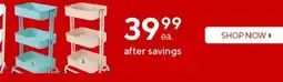 Staples IKEA rolling cart offer