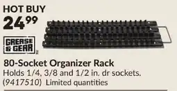 Princess Auto Grease & Gear 80-Socket Organizer Rack offer