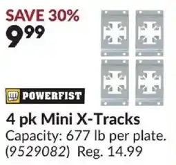 Princess Auto Powerfist 4 pk Mini X-Tracks offer
