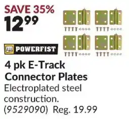 Princess Auto Powerfist e-track connector plates offer