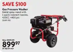 Home Hardware Gas Pressure Washer offer