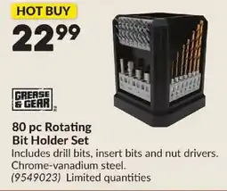 Princess Auto Grease & Gear 80 pc Rotating Bit Holder Set offer