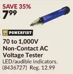 Princess Auto Powerfist 70 to 1,000v non-contact ac voltage tester offer