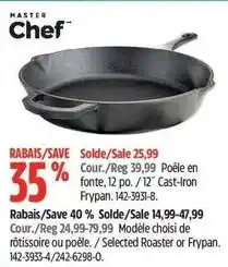 Canadian Tire Master Chef cast iron skillet offer
