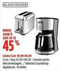 Canadian Tire Black+Decker certain petits électroménagers offer