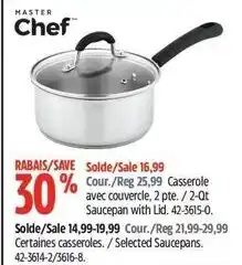 Canadian Tire Master Chef Casserole with lid offer