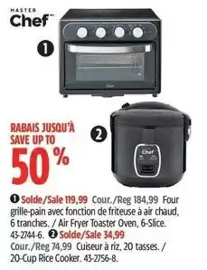 Canadian Tire Master Chef Air Fryer Toaster Oven offer
