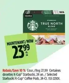 Canadian Tire Starbucks K-Cup Coffee Pods offer