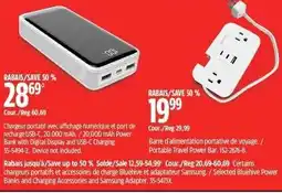Canadian Tire Portable travel power bar offer