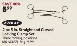 Princess Auto Enkay 5 in. Straight and Curved Locking Clamp Set offer