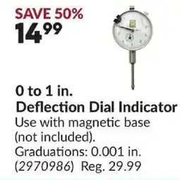 Princess Auto Deflection Dial Indicator offer