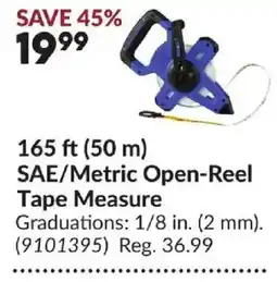Princess Auto Sae/metric open-reel tape measure offer