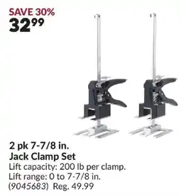 Princess Auto Jack Clamp Set offer
