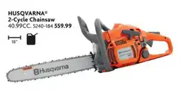 Home Hardware Husqvarna 2-Cycle Chainsaw offer