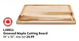 Home Hardware Labell Grooved Maple Cutting Board offer