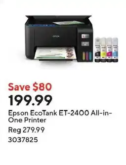 Staples Epson EcoTank ET-2400 All-in-One Printer offer