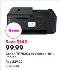 Staples Canon TR7620a Wireless 4-in-1 Printer offer