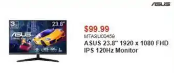 Asus 23.8" 1920 x 1080 fhd ips 120hz monitor