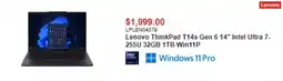 Canada Computers Lenovo ThinkPad T14s Gen 6 14" Intel Ultra 7-255U 32GB 1TB Win11P offer