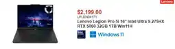 Canada Computers Lenovo Legion Pro 5i 16" Intel Ultra 9-275HX RTX 5060 32GB 1TB Win11H offer