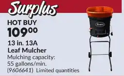 Princess Auto Scotts leaf mulcher offer