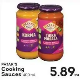 IGA Patak's Cooking Sauces offer